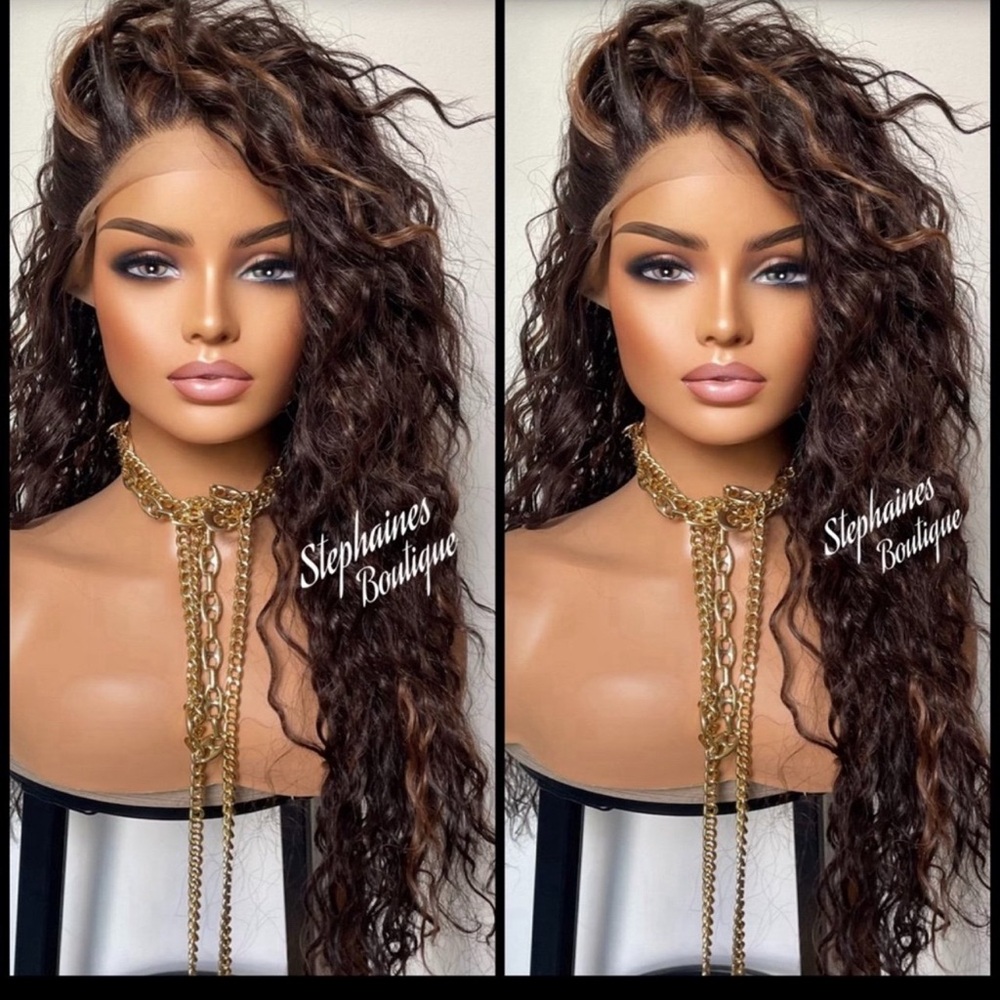 Human Hair Blended Lace Front Wig